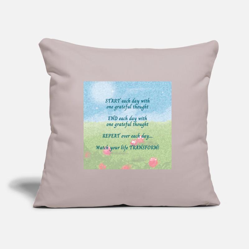 Grateful Thoughts Sofa pillowcase 17,3'' x 17,3'' (45 x 45 cm)