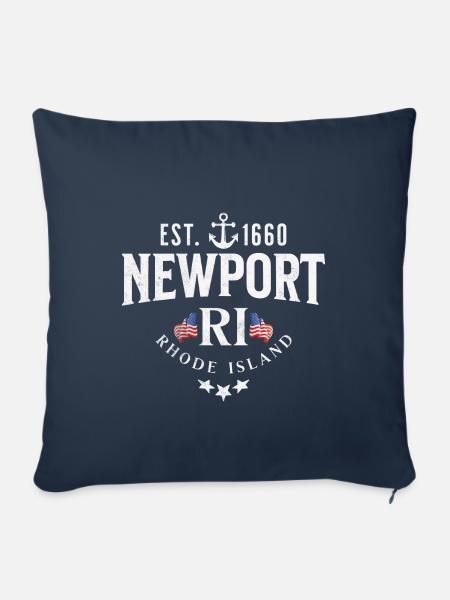 Newport, Rhode Island - Sofakissenbezug 45 x 45 cm - Navy