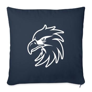 Eagle Eagle Head - Sofa pillowcase 17,3'' x 17,3'' (45 x 45 cm) - navy - Front