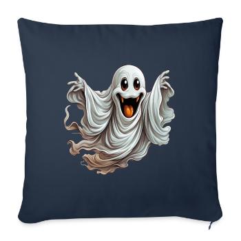 Ghosts, supernatural beings or imagination? - Sofa pillowcase 17,3'' x 17,3'' (45 x 45 cm) - navy - Front