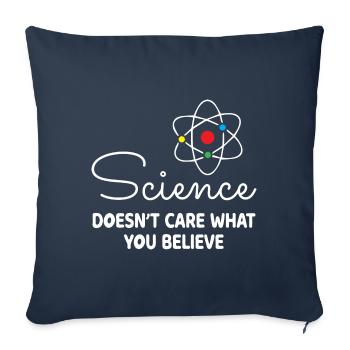 Science - Housse de coussin décorative 45 x 45 cm - bleu marine - Devant