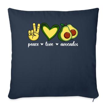 Avocado Men's Clothing Avocado Costume Children - Sofa pillowcase 17,3'' x 17,3'' (45 x 45 cm) - navy - Front