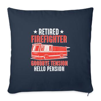 Retired Firefighter 2023 Retirement Life - Sofa pillowcase 17,3'' x 17,3'' (45 x 45 cm) - navy - Front