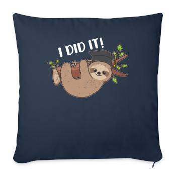 Cute Inertia Graduated Lazy - Sofa pillowcase 17,3'' x 17,3'' (45 x 45 cm) - navy - Front