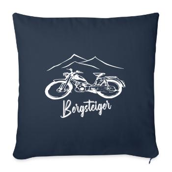 Zündapp Bergsteiger MD 25 Mofa Kult - Sofakissenbezug 45 x 45 cm - Navy - Vorne