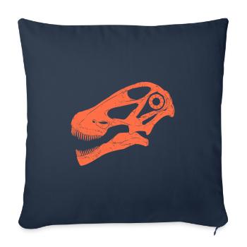 Argentinosaurus Fossil Schädel - Sofakissenbezug 45 x 45 cm - Navy - Vorne