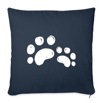 dog lovers, Dog animal gift - Sofa pillowcase 17,3'' x 17,3'' (45 x 45 cm) - navy - Front