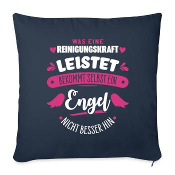 Cleaning lady Cleaner - Sofa pillowcase 17,3'' x 17,3'' (45 x 45 cm) - navy - Front