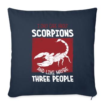 Scorpion - Sofa pillowcase 17,3'' x 17,3'' (45 x 45 cm) - navy - Front