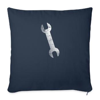 Outil - Housse de coussin décorative 45 x 45 cm - bleu marine - Devant