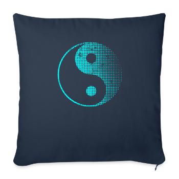 Yin Yang - Sofakissenbezug 45 x 45 cm - Navy - Vorne