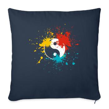 Yin Yang - Sofakissenbezug 45 x 45 cm - Navy - Vorne