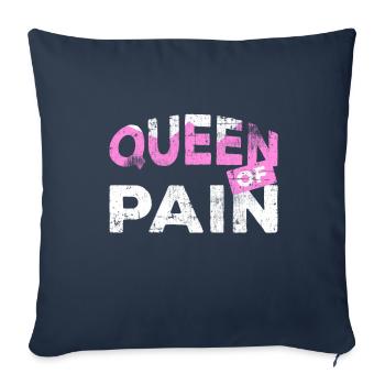 physiothérapeute - Housse de coussin décorative 45 x 45 cm - bleu marine - Devant