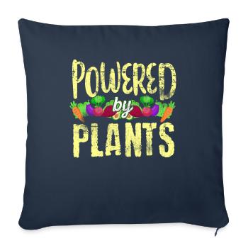 Vegan Sports - Sofa pillowcase 17,3'' x 17,3'' (45 x 45 cm) - navy - Front