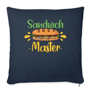Sandwich Master Lovers - Sofa pillowcase 17,3'' x 17,3'' (45 x 45 cm) - navy - Front