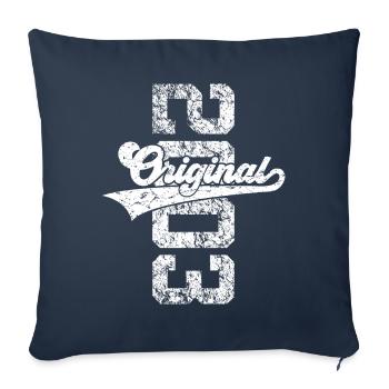 23RD BIRTHDAY ORIGINAL 2003 - Sofa pillowcase 17,3'' x 17,3'' (45 x 45 cm) - navy - Front