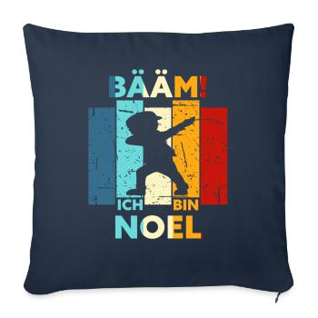 Noel Geschenk Name Vorname Geburtstag - Sofakissenbezug 45 x 45 cm - Navy - Vorne