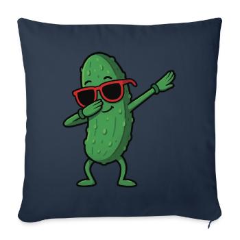 Coole Dabbing Dab Pose Cartoon Pickle Sonnenbrille - Sofakissenbezug 45 x 45 cm - Navy - Vorne