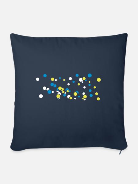 Ozean-Luftblasen - Sofakissenbezug 45 x 45 cm - Navy