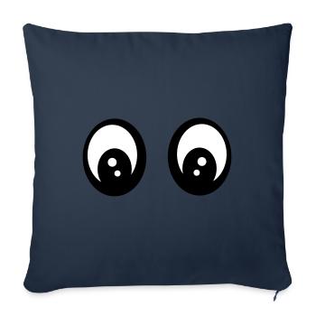 Augen - Sofakissenbezug 45 x 45 cm - Navy - Vorne