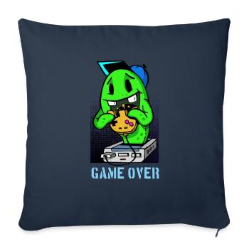 Gaming Gamer Comic Game over - Sofa pillowcase 17,3'' x 17,3'' (45 x 45 cm) - navy - Front