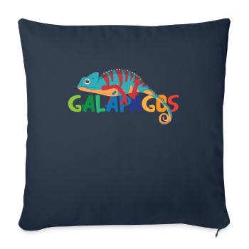 Galapagos Islands Ecuador Chameleon Exotic - Sofa pillowcase 17,3'' x 17,3'' (45 x 45 cm) - navy - Front