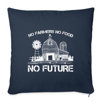 Support for farmers Proud agriculture - Sofa pillowcase 17,3'' x 17,3'' (45 x 45 cm) - navy - Front