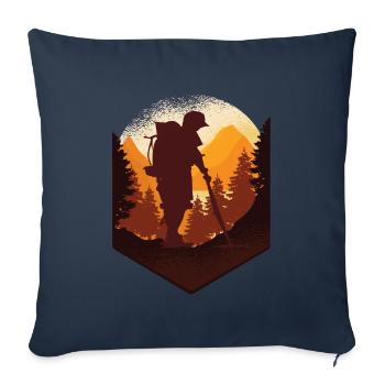 Sondler Sonder Sondeln hobby chasseur de trésor - Housse de coussin décorative 45 x 45 cm - bleu marine - Devant