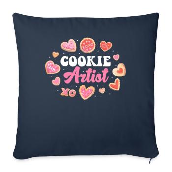 Cookie Artist Cookie Gift - Sofa pillowcase 17,3'' x 17,3'' (45 x 45 cm) - navy - Front