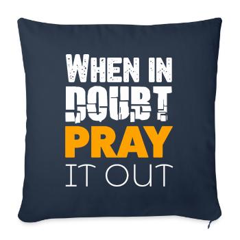 DLM PRAY W1U - Sofa pillowcase 17,3'' x 17,3'' (45 x 45 cm) - navy - Front