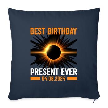 Solar Eclipse - Explore the Darkness - Sofa pillowcase 17,3'' x 17,3'' (45 x 45 cm) - navy - Front