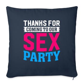 Gender Reveal Geschlechtsenthüllung Boy or Girl - Sofa pillowcase 17,3'' x 17,3'' (45 x 45 cm) - navy - Front