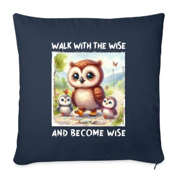 DLM KIDS WISDOM 2 W1U - Sofa pillowcase 17,3'' x 17,3'' (45 x 45 cm) - navy - Front