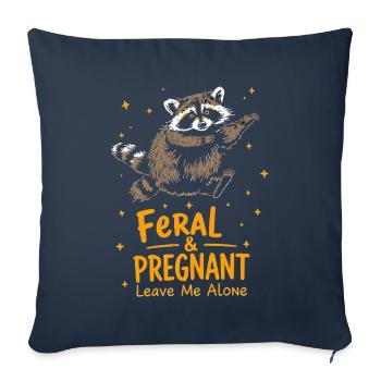 Pregnancy New Mom Candy Heart Cute Baby Reveal - Sofa pillowcase 17,3'' x 17,3'' (45 x 45 cm) - navy - Front