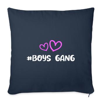 Boys Gang Heart Love - Sofa pillowcase 17,3'' x 17,3'' (45 x 45 cm) - navy - Front
