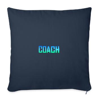 Entraîneur Entraîneur - Housse de coussin décorative 45 x 45 cm - bleu marine - Devant