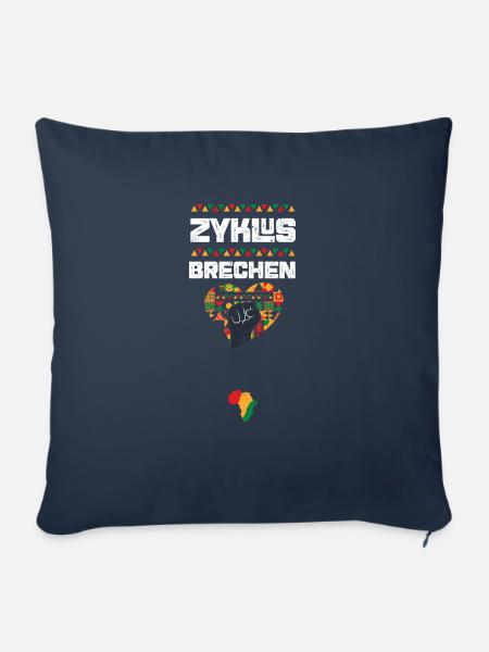 Zyklus brechen - Sofakissenbezug 45 x 45 cm - Navy