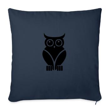 eule - Sofakissenbezug 45 x 45 cm - Navy - Vorne