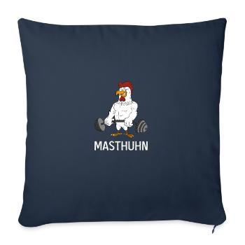 Masthuhn Für Wachstum Bodybuilding Geschenk - Sofakissenbezug 45 x 45 cm - Navy - Vorne