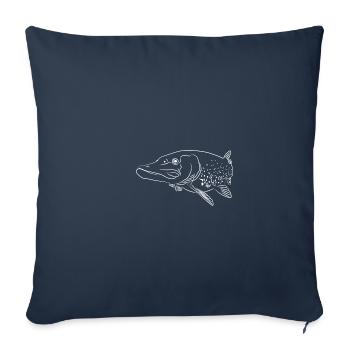 pike - Sofa pillowcase 17,3'' x 17,3'' (45 x 45 cm) - navy - Front