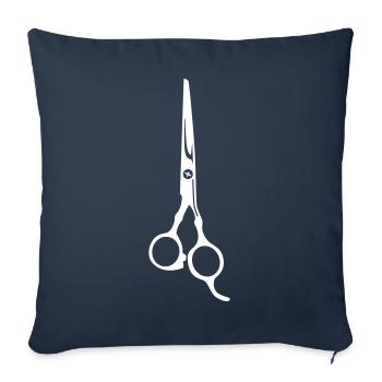 Schere Barber icon - Sofakissenbezug 45 x 45 cm - Navy - Vorne