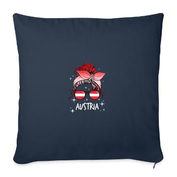 Austria - Sofa pillowcase 17,3'' x 17,3'' (45 x 45 cm) - navy - Front