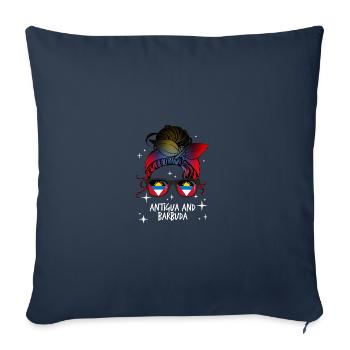 Antigua and Barbuda - Sofa pillowcase 17,3'' x 17,3'' (45 x 45 cm) - navy - Front