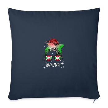 Burundi - Sofa pillowcase 17,3'' x 17,3'' (45 x 45 cm) - navy - Front