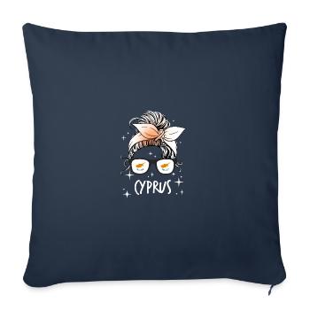 Zypern - Sofakissenbezug 45 x 45 cm - Navy - Vorne