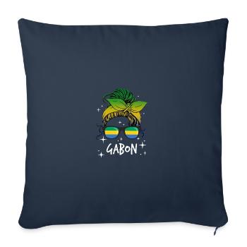Gabon - Sofa pillowcase 17,3'' x 17,3'' (45 x 45 cm) - navy - Front