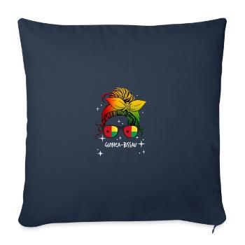 Guinée-Bissau - Housse de coussin décorative 45 x 45 cm - bleu marine - Devant