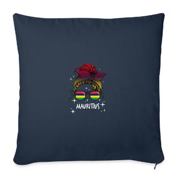 Maurice - Housse de coussin décorative 45 x 45 cm - bleu marine - Devant