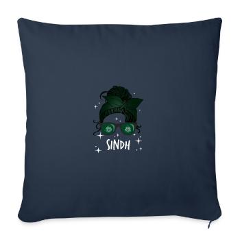 Sindh - Sofa pillowcase 17,3'' x 17,3'' (45 x 45 cm) - navy - Front