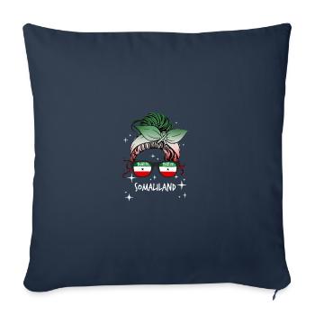 Somaliland - Housse de coussin décorative 45 x 45 cm - bleu marine - Devant